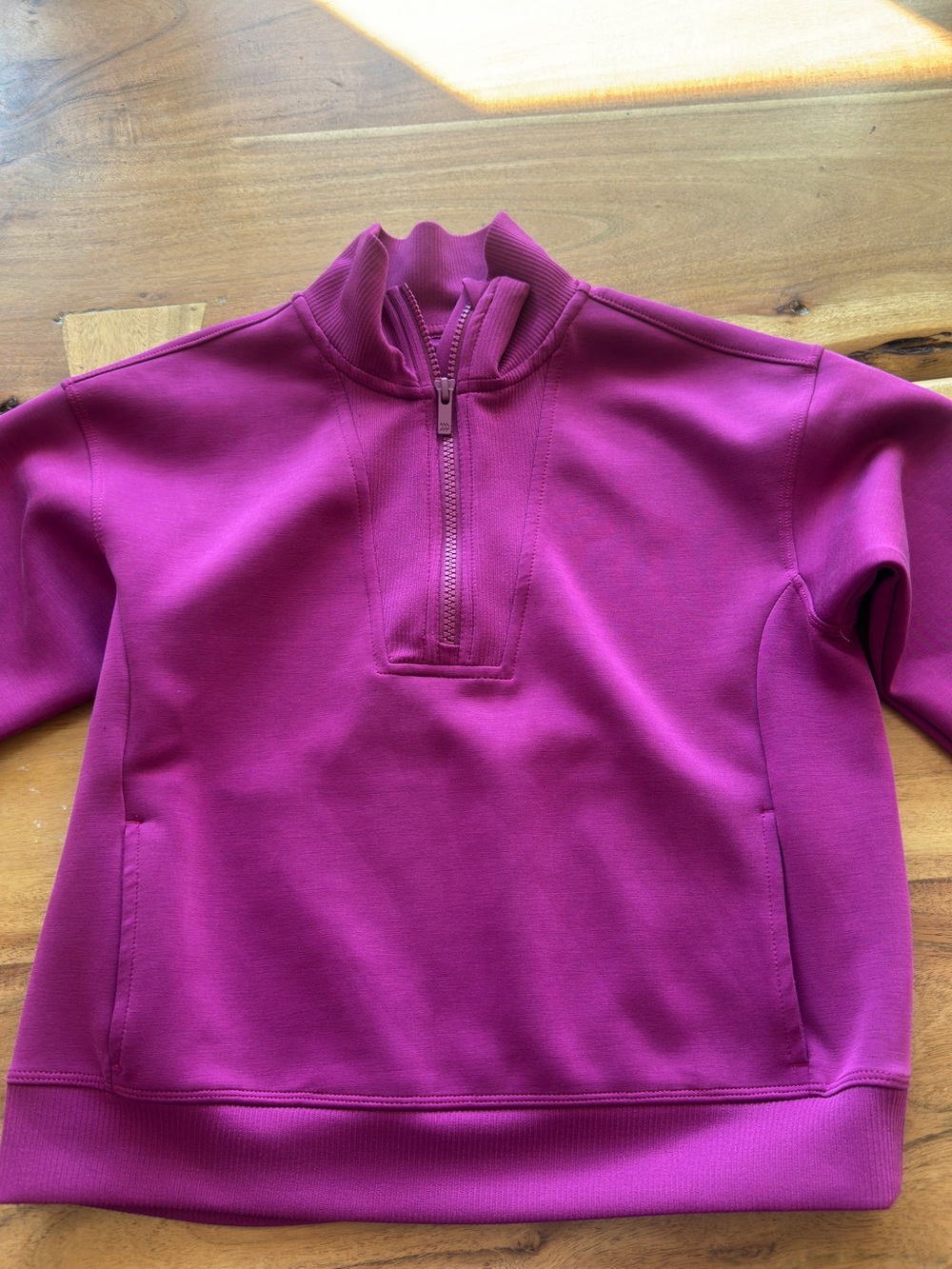 all in motion Kids Magenta Quarter-Zip Pullover